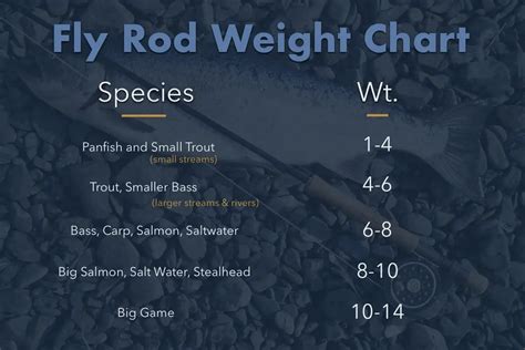 Fly Fishing Rod Weight Chart