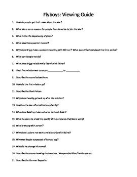 Download Flyboy Viewing Guide Document Answers 