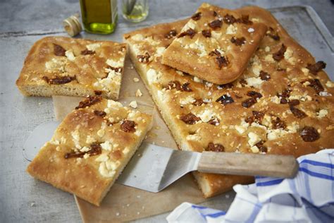 focaccia soltorkade tomater