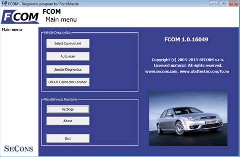 Focom Diagnostic Program For Ford Mazda