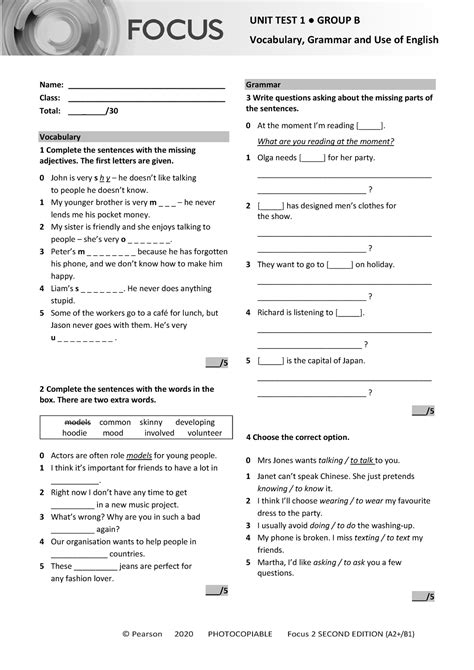 Focus On Grammar 2