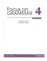 Read Focus On Grammar 4 4Th Edition 