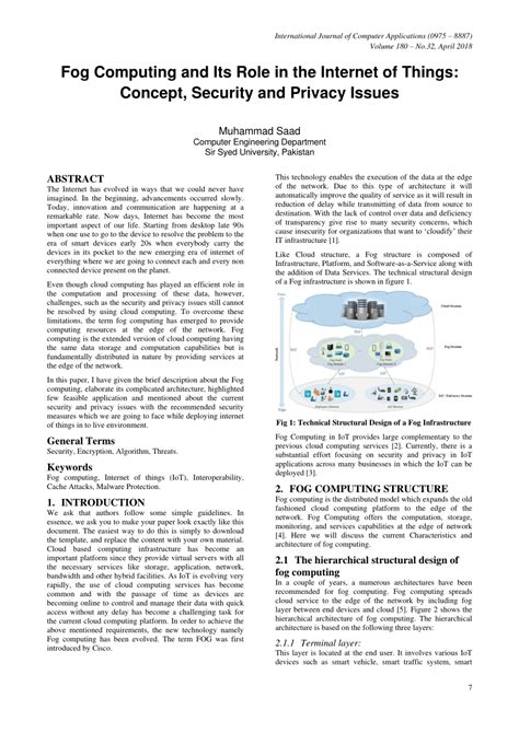 Read Online Fog Computing And Its Role In The Internet Of Things 