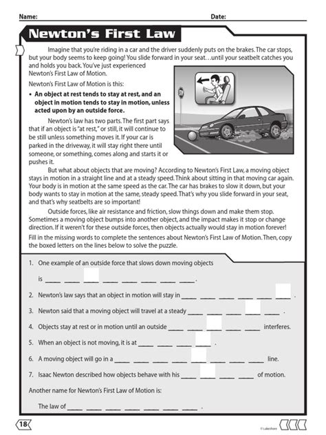 Foldable Worksheet On Newton X27 S Laws Of Which Law Is It Worksheet - Which Law Is It Worksheet