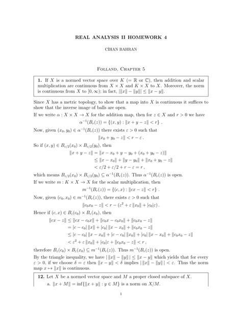 folland real analysis homework solutions