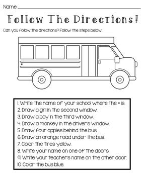 Following Directions Worksheet Live Worksheets Following Directions Worksheet 7th Grade - Following Directions Worksheet 7th Grade