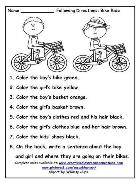 Following Directions Worksheets Easy Teacher Worksheets Preschool Following Directions Worksheets - Preschool Following Directions Worksheets