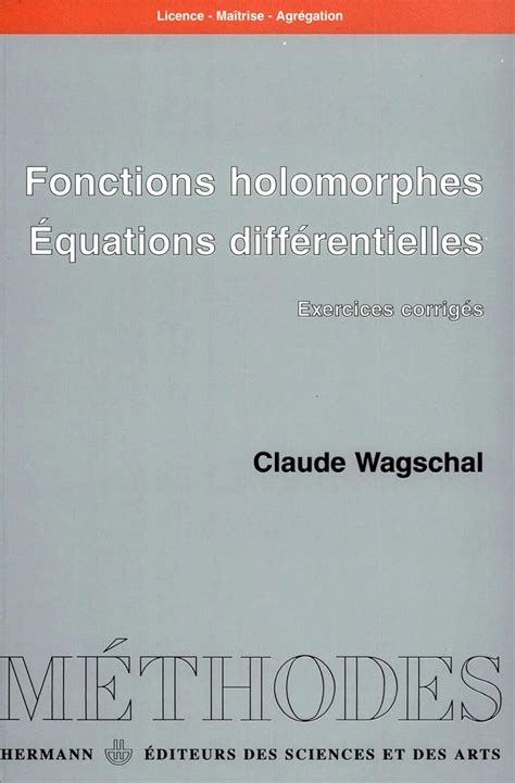 Fonctions Holomorphes Equations Diffa C Rentielle