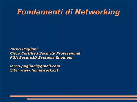 Fondamenti Di Networking