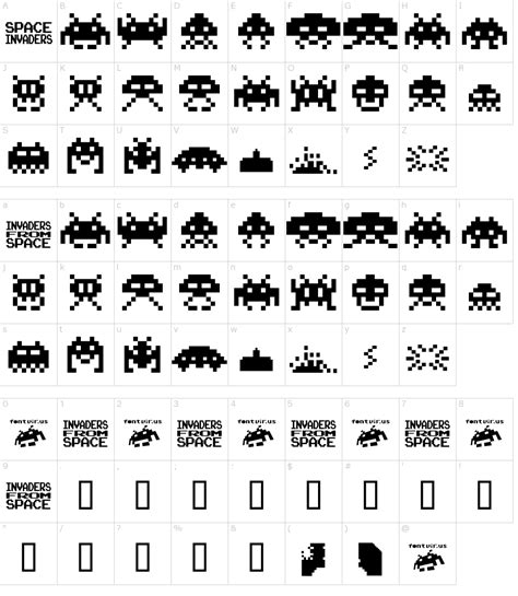 font space invaders mac