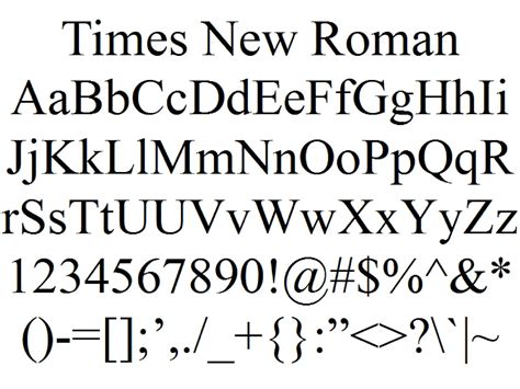 font times new roman ttf