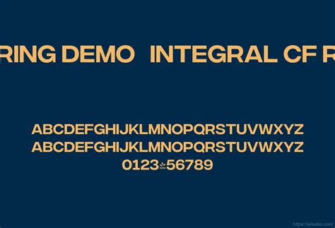 FONTSPRING DEMO INTEGRAL CF：Miscellaneous font links