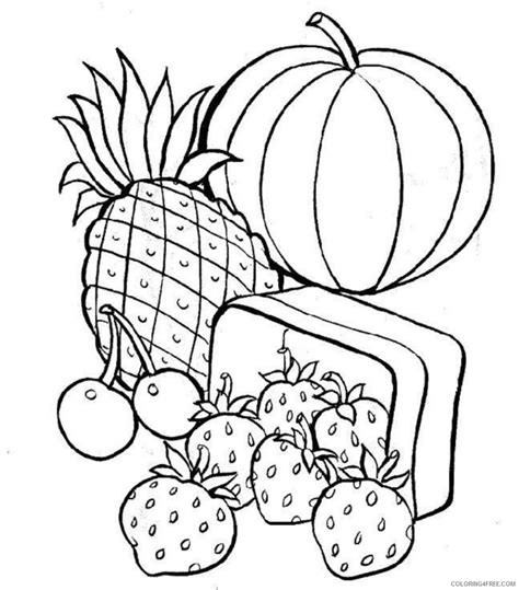 Food Coloring Pages Coloring4free Com Food Coloring Pages For Adults - Food Coloring Pages For Adults