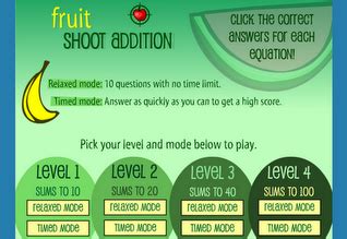 Food Fractions Fruit Shoot Integers Subtraction - Fruit Shoot Integers Subtraction