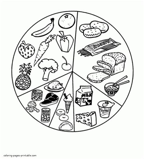 Food Group Coloring Pages Free Amp Printable Food Pyramid Coloring Page - Food Pyramid Coloring Page