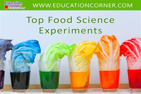 Food Science Experiment   Top 50 Fun Food Science Experiments Education Corner - Food Science Experiment