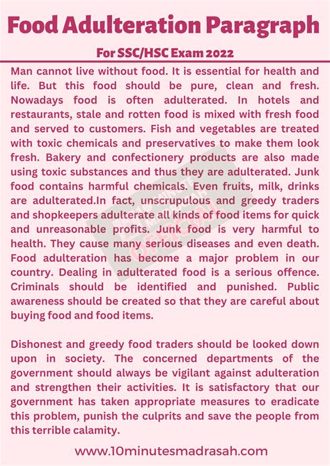 Download Food Adulteration Paragraph Ssc 
