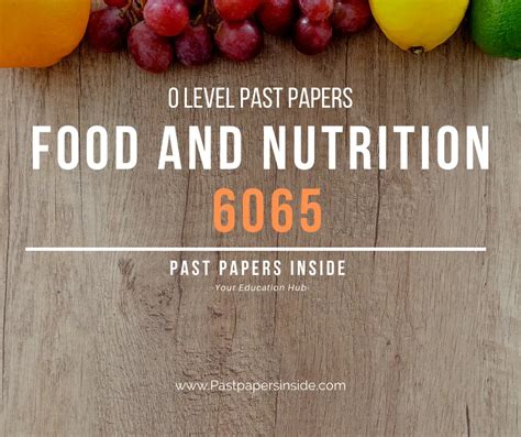 Read Food Nutrition O Level Paper 