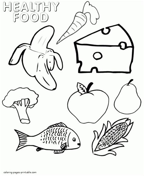 Foodfood Coloring Pages Amp Printables Education Com Food Pyramid Coloring Page - Food Pyramid Coloring Page