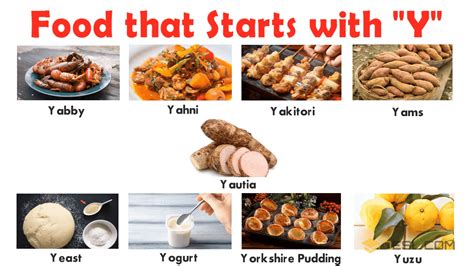 Foods That Start With Y List Of Foods Items Beginning With Y - Items Beginning With Y
