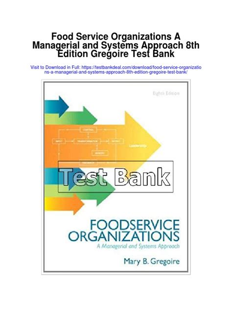 Read Online Foodservice Organizations A Managerial And Systems Approach 8Th Edition Free Downloads 