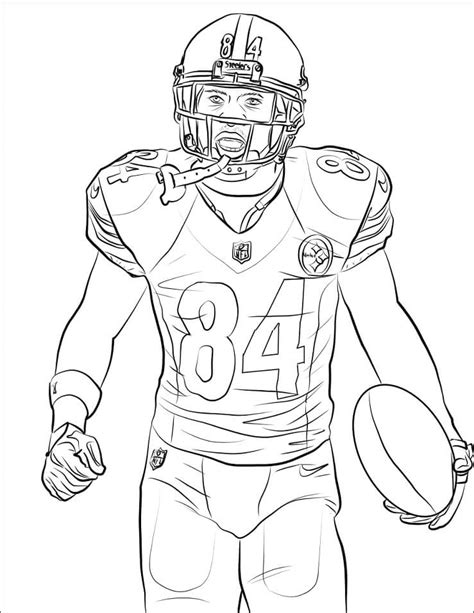 Football Player Coloring Page Free Printable Coloring Pages Football Player To Color - Football Player To Color