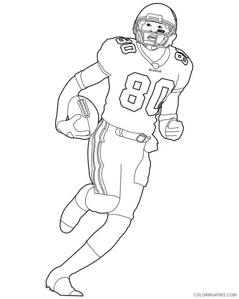 Football Player Coloring Pages Coloring4free Com Running Football Player Coloring Pages - Running Football Player Coloring Pages