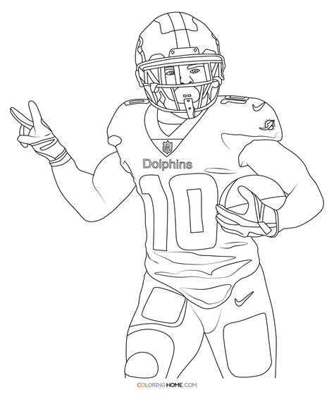 Football Player To Color   Color By Number Football Player Free Printable Coloring - Football Player To Color