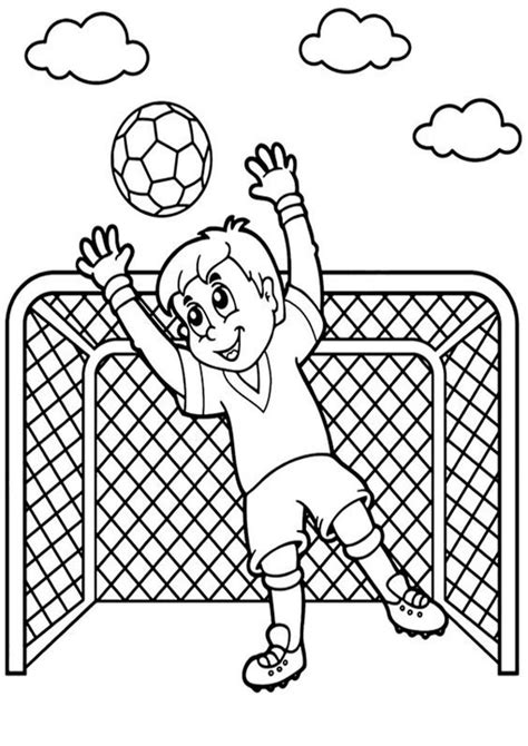 Football Soccer Coloring Page Free Printable Coloring Pages Soccer Goalie Coloring Pages - Soccer Goalie Coloring Pages