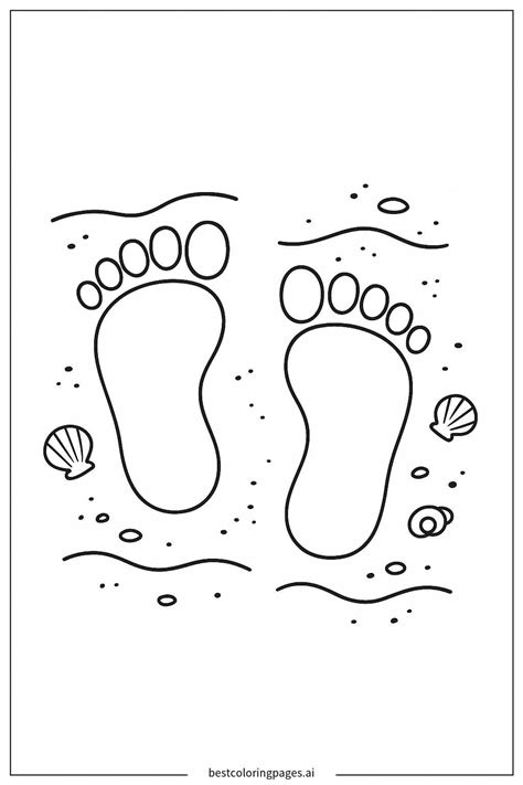 Footprints Coloring Page