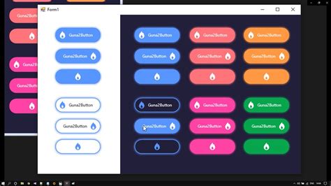 for C, Rounded Corners Button Style with Shadow and Animation