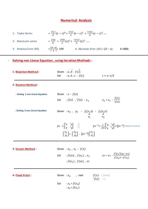 For Numerical Analysis
