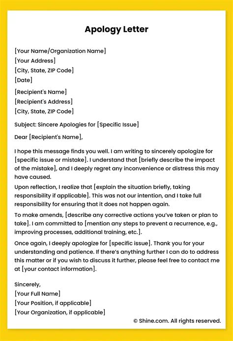 for your information apologies amends accountability