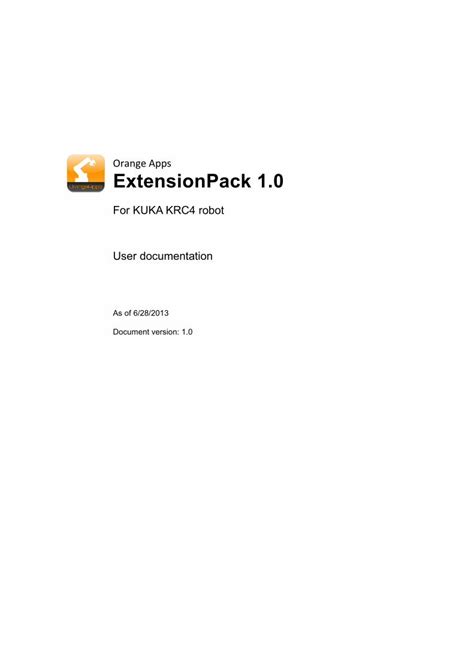 Full Download For Kuka Krc4 Robot User Documentation 