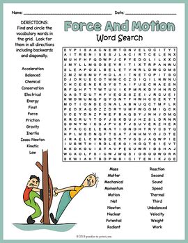 Download Force And Motion Word Search Answer Key 