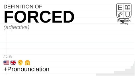 forced meaning pronunciation