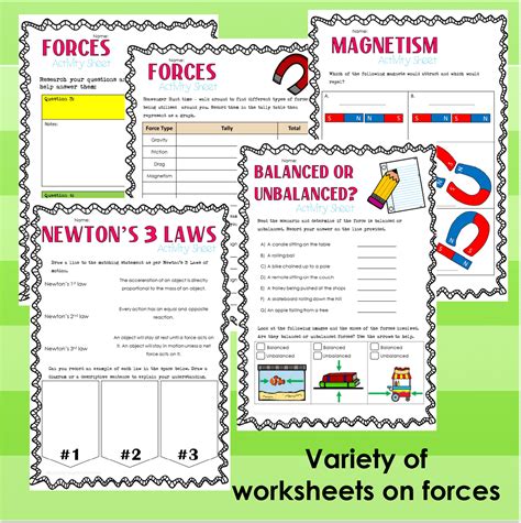 Forces Gravity Resistive Magnetism Worksheets Made By Teachers Forces Worksheet For 3rd Grade - Forces Worksheet For 3rd Grade