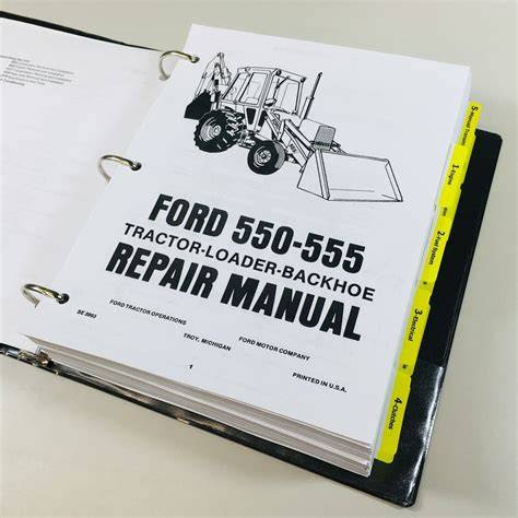 ford 550 backhoe manual