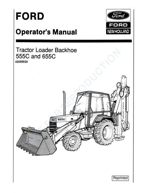 ford 555c backhoe manual