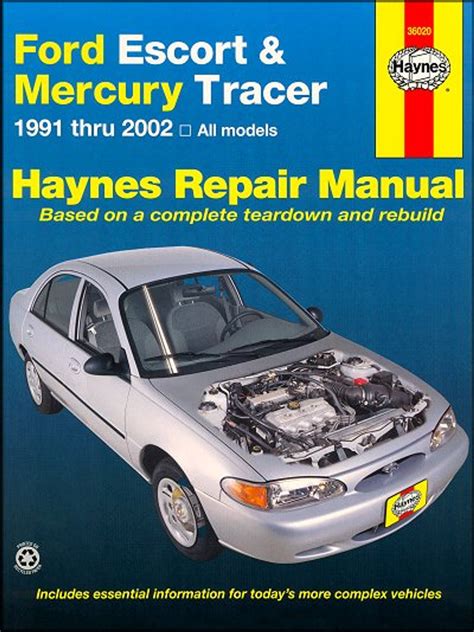 Download Ford Escort Mercury Tracer 1991 2002 All Models Haynes Repair Manual 