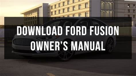 Read Online Ford Fusion 2003 Owners Guide 