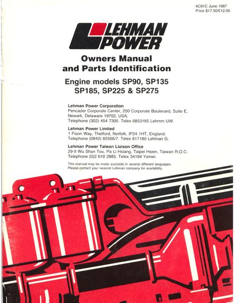Full Download Ford Lehman Sp90 Manual 