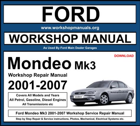 Read Online Ford Mondeo Service Manual Download 