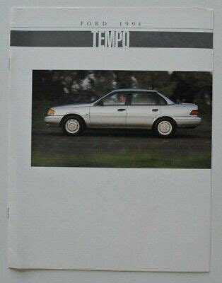 Full Download Ford Tempo 1994 Owners Guide Download 