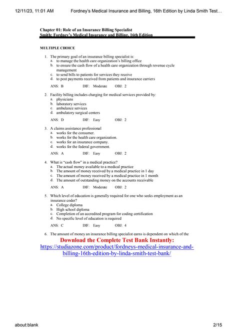 Read Online Fordney Chapter 3 Exercise Answers 