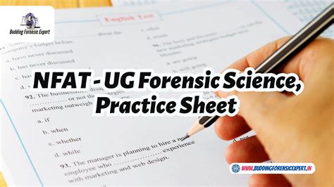 Read Online Forensic Science Entrance Exam Papers 