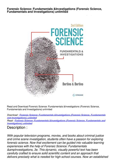 Read Forensic Science Fundamentals And Investigations Answer Key 