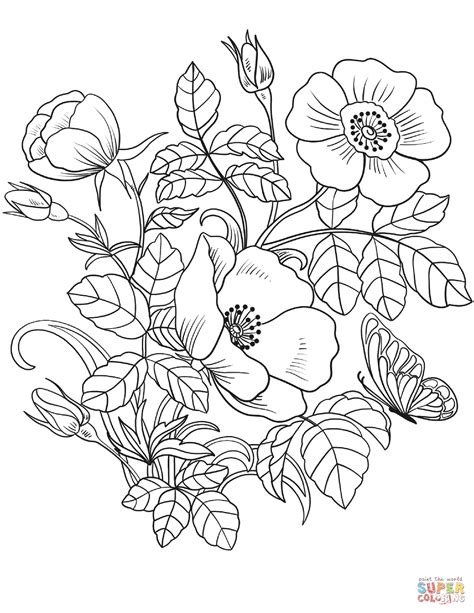 Forest Flowers Coloring Page Free Printable Coloring Pages Forest Coloring Pages For Adults - Forest Coloring Pages For Adults