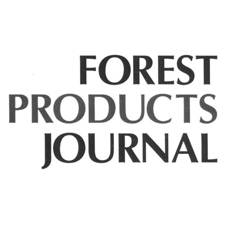 Read Forest Products Journal Issn 
