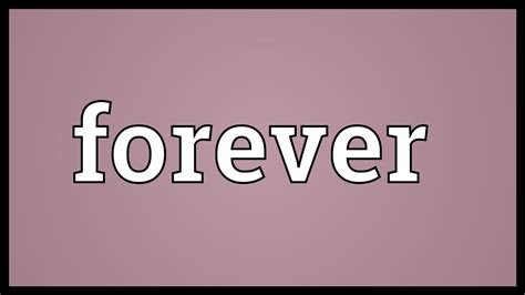forever meaning